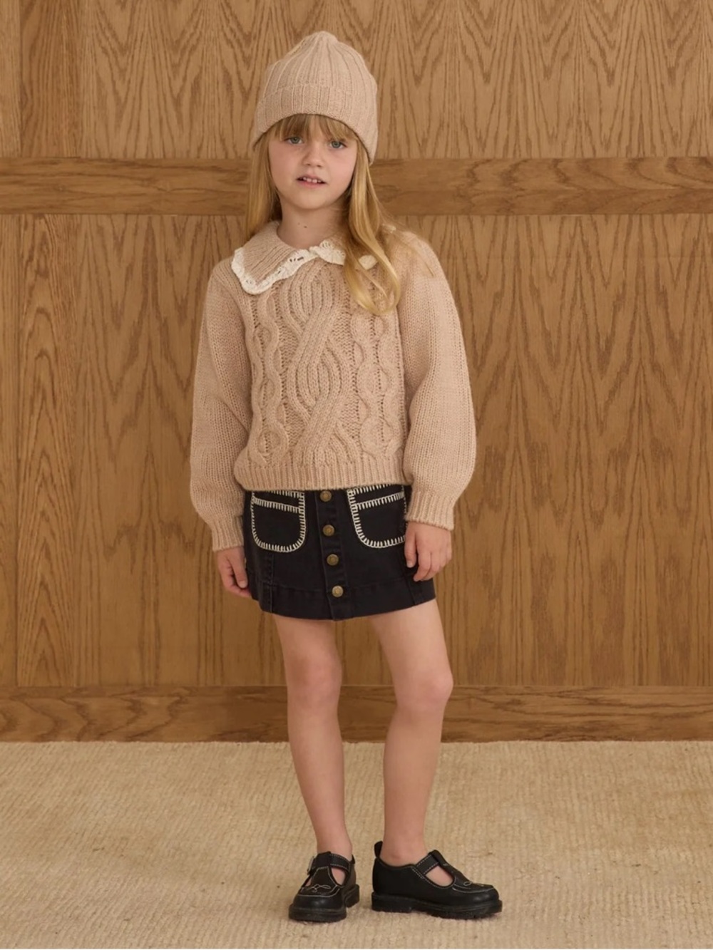 Rylee + Cru Denver Mini Skirt || Washed Black